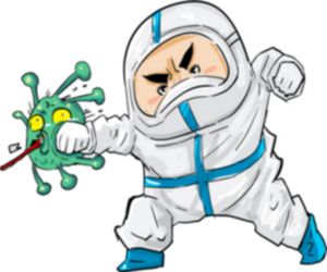 Hra: Against Coronavirus Slide