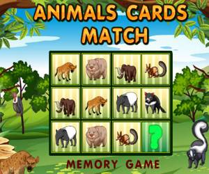 Hra: Animals Cards Match