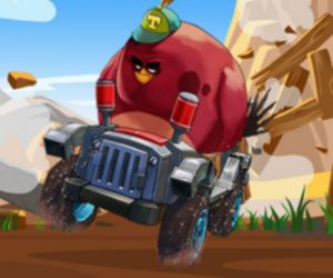 Hra: Crazy Birds Kart Hidden Stars
