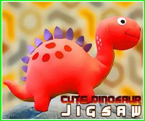 Hra: Cute Dinosaur Jigsaw