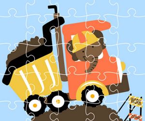 Hra: Dumper Trucks Jigsaw