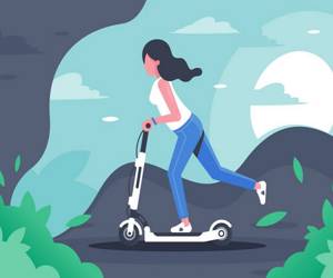 Hra: Electric Scooter Rides Jigsaw
