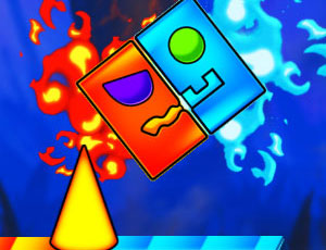 Hra: Fire And Water Geometry Dash