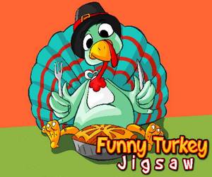 Hra: Funny Turkey Jigsaw