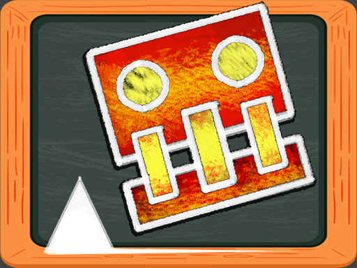 Hra: Geometry Dash Blackboard