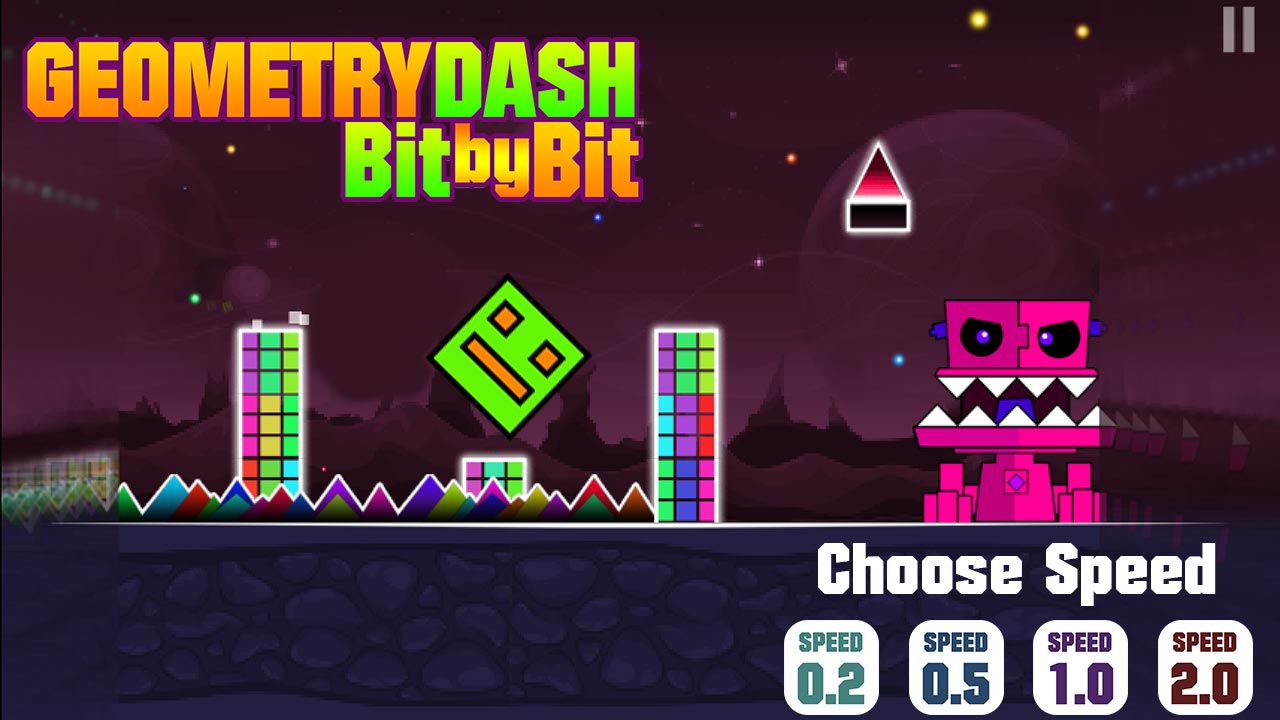 Hra: Geometry Jump Bit By Bit