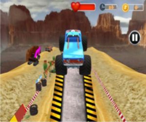 Hra: Monster Truck Tricky Stunt Race Game