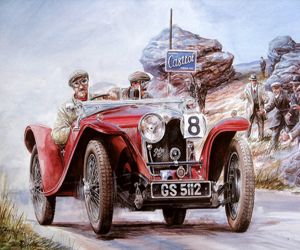 Hra: Painting Vintage Cars Jigsaw Puzzle 2