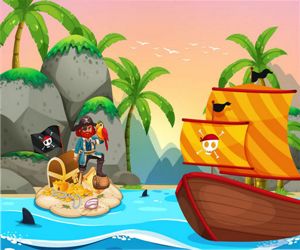 Hra: Pirate Travel Coloring