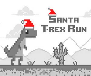 Hra: Santa T Rex Run
