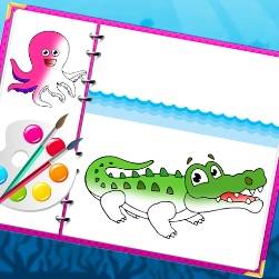 Hra: Sea Creatures Coloring Book