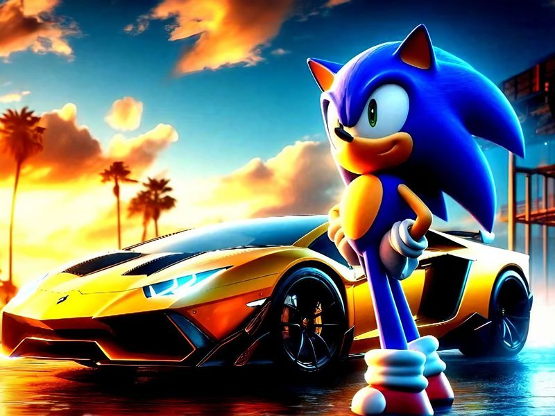 Hra: Sonic Run For Lamborghini