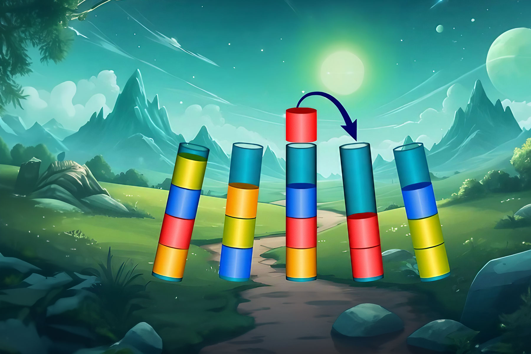 Hra: Stack Sorting