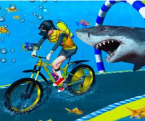 Under Water Bicycle Racing