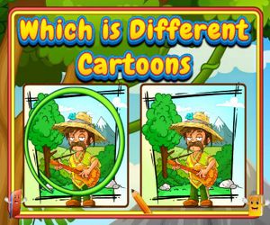 Hra: Which Is Different Cartoon